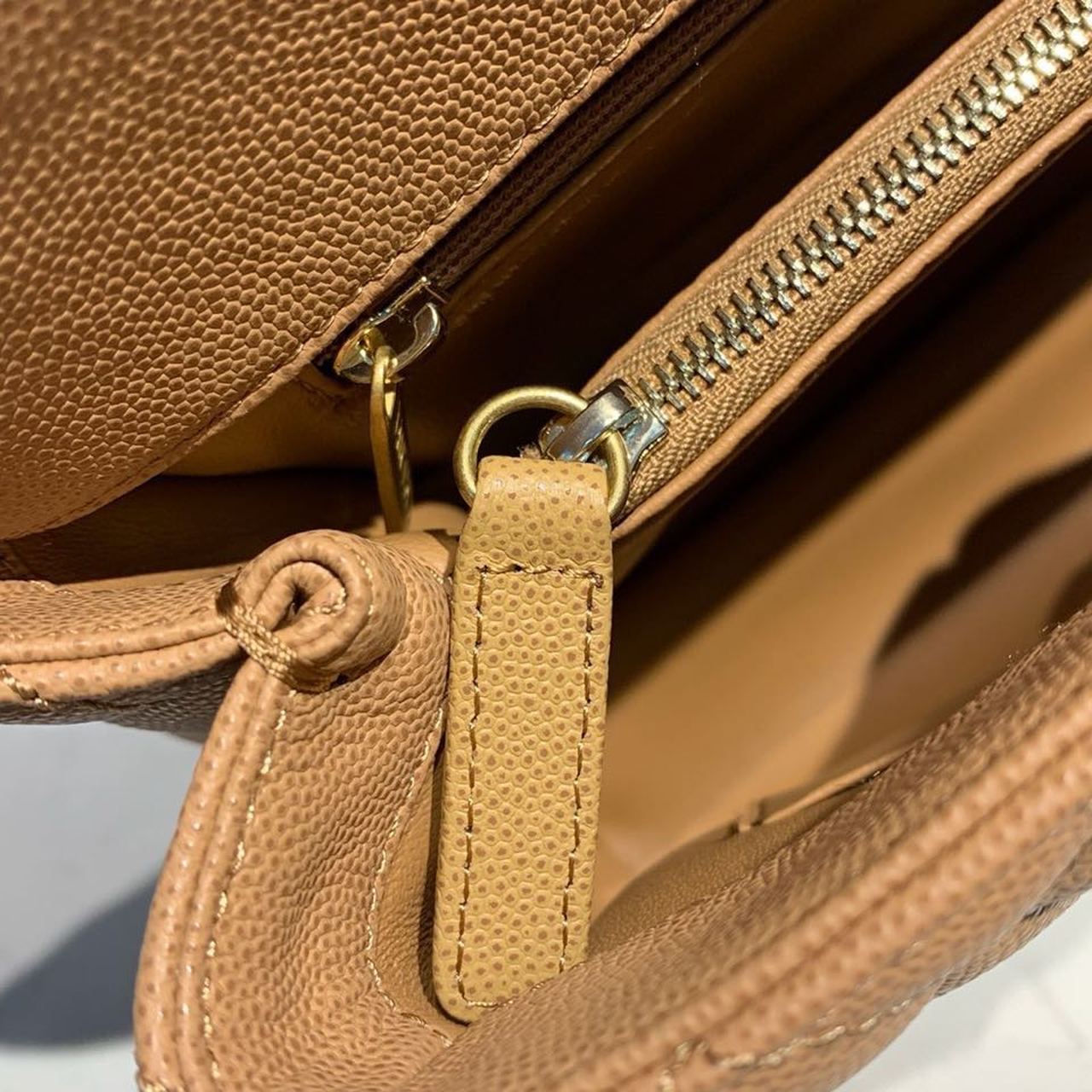 CHL - Large Flap Bag With Top Handle Light Brown For Women Handbags, Shoulder And Crossbody Bags 11in/28LO A92991