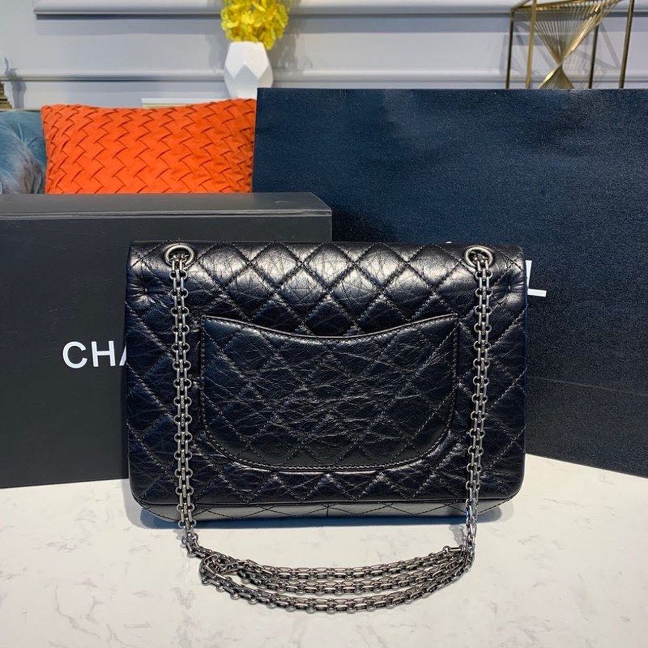 CHL -  2.55 Handbag SilLusso Official - Hardware Black For Women Bags, Shoulder And Crossbody 11in/28LO A37586