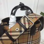 B-Berry - BB  Small Banner  Check And Tote Black For Women, Women’s Bags 10.5in/26LO