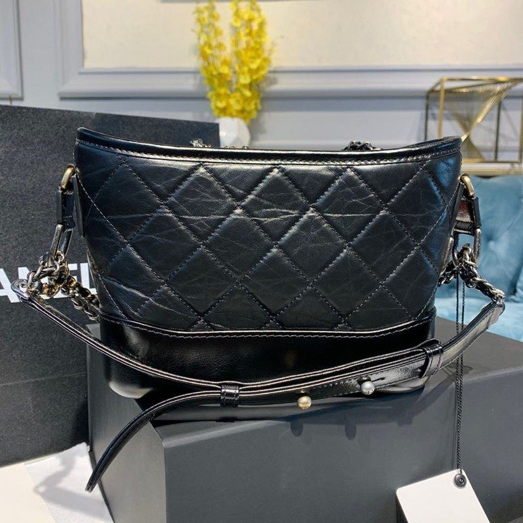 CHL - Gabrielle Hobo Handbag Black For Women Bags, Shoulder And Crossbody Bags 7.8in/20LO AS1582 B03936 94305