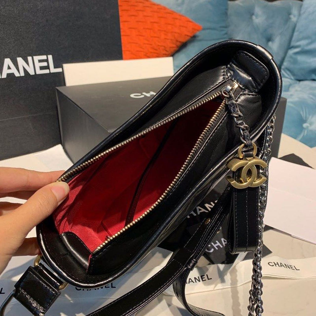 CHL - Gabrielle Hobo Handbag Black For Women Bags, Shoulder And Crossbody Bags 7.8in/20LO AS1582 B03936 94305