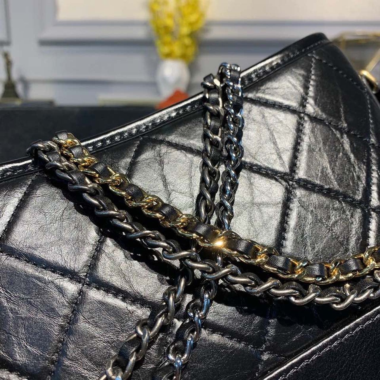 CHL - Gabrielle Hobo Handbag Black For Women Bags, Shoulder And Crossbody Bags 7.8in/20LO AS1582 B03936 94305