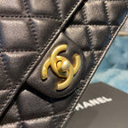 CHL - Short Pearl Handle Bag Gold Toned Hardware Black For Women Handbags, Shoulder And Crossbody Bags 8.2in/21LO AS0585
