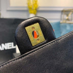 CHL - Short Pearl Handle Bag Gold Toned Hardware Black For Women Handbags, Shoulder And Crossbody Bags 8.2in/21LO AS0585