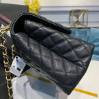 CHL - Large Flap Bag With Top Handle Black For Women, Women’s Handbags, Shoulder And Crossbody Bags 11in/28LO A92991