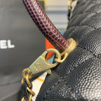 CHL - Large Flap Bag With Top Handle Black For Women, Women’s Handbags, Shoulder And Crossbody Bags 11in/28LO A92991