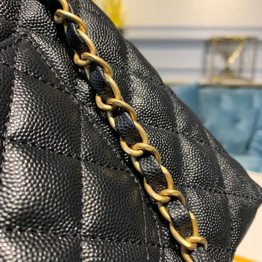 CHL - Large Flap Bag With Top Handle Black For Women, Women’s Handbags, Shoulder And Crossbody Bags 11in/28LO A92991