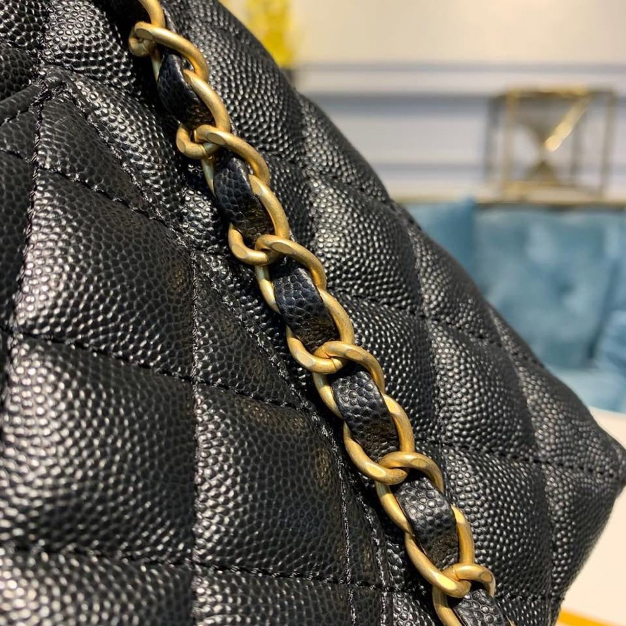 CHL - Large Flap Bag With Top Handle Black For Women, Women’s Handbags, Shoulder And Crossbody Bags 11in/28LO A92991
