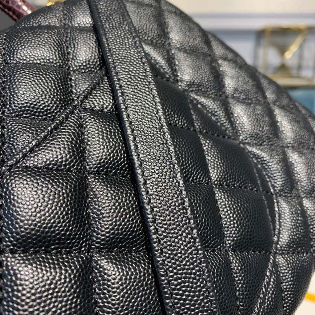 CHL - Large Flap Bag With Top Handle Black For Women, Women’s Handbags, Shoulder And Crossbody Bags 11in/28LO A92991