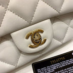 CHL - Small Pearl Logo Strap Flap Bag White For Women Handbags, Shoulder And Crossbody Bags 7in/18LO AS1436