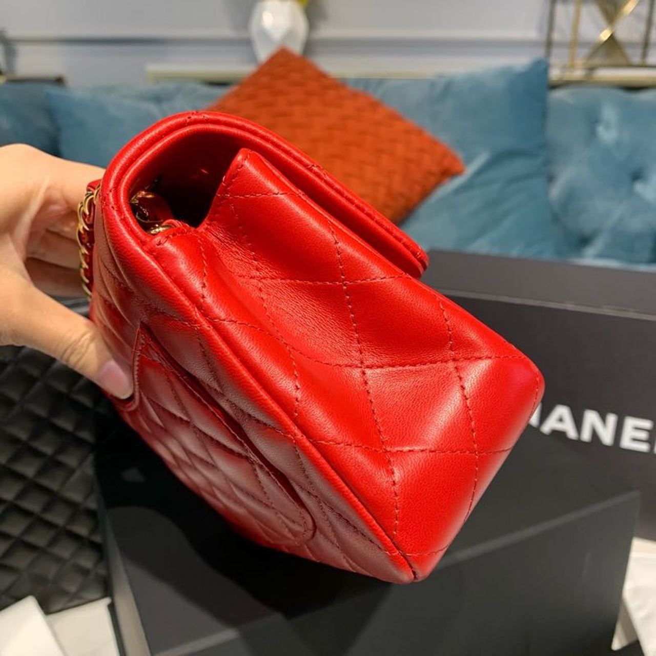 CHL - Mini Flap Bag Red For Women Bags Bag, Shoulder And Crossbody 7.8in/20LO A69900