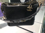 CHL -  Gabrielle Hobo Bag 20LO Aged Calfskin Leather Spring/SuMM - er Act 2 Collection, Black