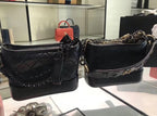 CHL -  Gabrielle Hobo Bag 20LO Aged Calfskin Leather Spring/SuMM - er Act 2 Collection, Black