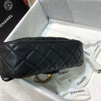 CHL - Flap Bag With CHL - Ball On Strap Black For Women Handbags, Shoulder And Crossbody Bags 7.8in/20LO AS1787