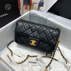 CHL - Flap Bag With CHL - Ball On Strap Black For Women Handbags, Shoulder And Crossbody Bags 7.8in/20LO AS1787