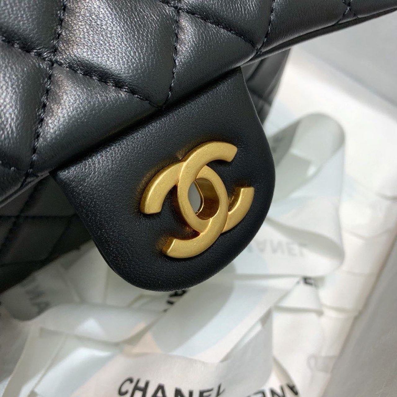 CHL - Flap Bag With CHL - Ball On Strap Black For Women Handbags, Shoulder And Crossbody Bags 7.8in/20LO AS1787