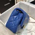 CHL - Flap Bag With CHL - Ball On Strap Blue For Women Handbags, Shoulder And Crossbody Bags 7.8in/20LO AS1787
