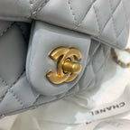 CHL - Flap Bag With CHL - Ball On Strap Grey For Women Handbags, Shoulder And Crossbody Bags 7.8in/20LO AS1787
