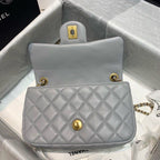 CHL - Flap Bag With CHL - Ball On Strap Grey For Women Handbags, Shoulder And Crossbody Bags 7.8in/20LO AS1787