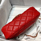 CHL - Flap Bag With CHL - Ball On Strap Red For Women Handbags, Shoulder And Crossbody Bags 7.8in/20LO AS1787
