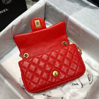 CHL - Flap Bag With CHL - Ball On Strap Red For Women Handbags, Shoulder And Crossbody Bags 7.8in/20LO AS1787