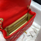 CHL - Flap Bag With CHL - Ball On Strap Red For Women Handbags, Shoulder And Crossbody Bags 7.8in/20LO AS1787