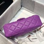 CHL - Flap Bag With CHL - Ball On Strap Purple For Women Handbags, Shoulder And Crossbody Bags 7.8in/20LO AS1787