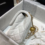CHL - Mini Flap Bag With CHL - Ball On Strap White For Women Handbags, Shoulder And Crossbody Bags 6.7in/17LO AS1786