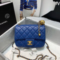CHL - Mini Flap Bag With CHL - Ball On Strap Blue For Women Handbags, Shoulder And Crossbody Bags 6.7in/17LO AS1786