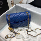 CHL - Mini Flap Bag With CHL - Ball On Strap Blue For Women Handbags, Shoulder And Crossbody Bags 6.7in/17LO AS1786