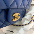 CHL - Mini Flap Bag With CHL - Ball On Strap Blue For Women Handbags, Shoulder And Crossbody Bags 6.7in/17LO AS1786