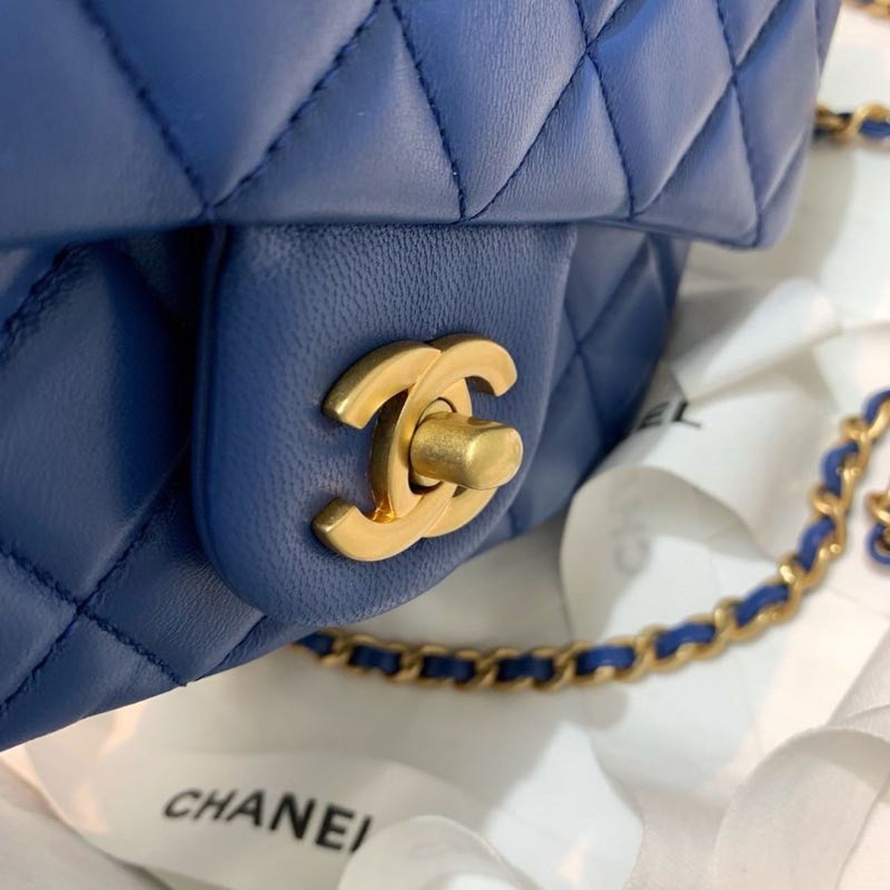 CHL - Mini Flap Bag With CHL - Ball On Strap Blue For Women Handbags, Shoulder And Crossbody Bags 6.7in/17LO AS1786