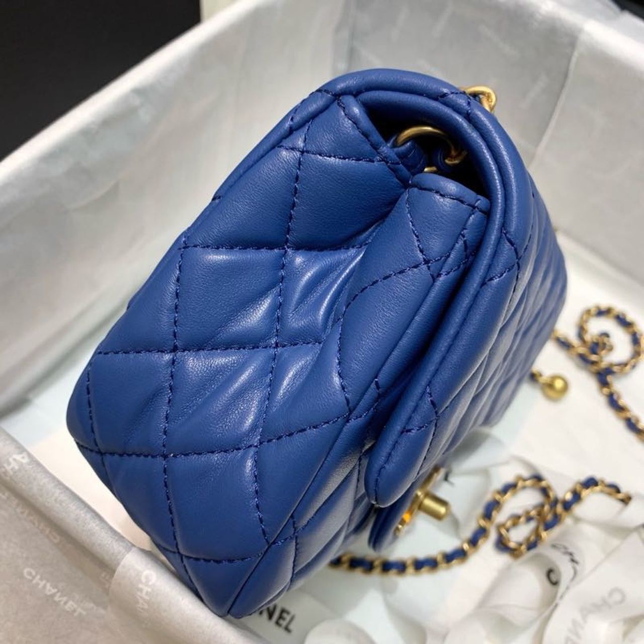 CHL - Mini Flap Bag With CHL - Ball On Strap Blue For Women Handbags, Shoulder And Crossbody Bags 6.7in/17LO AS1786
