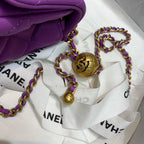 CHL - Mini Flap Bag With CHL - Ball On Strap Purple For Women Handbags, Shoulder And Crossbody Bags 6.7in/17LO AS1786