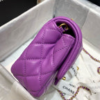 CHL - Mini Flap Bag With CHL - Ball On Strap Purple For Women Handbags, Shoulder And Crossbody Bags 6.7in/17LO AS1786