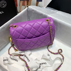 CHL - Mini Flap Bag With CHL - Ball On Strap Purple For Women Handbags, Shoulder And Crossbody Bags 6.7in/17LO AS1786