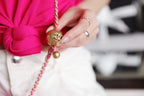 CHL -  Classic Flap With Charm Chain With CHL -  Ball On Strap Bag 20LO Gold Toned Hardware Lambskin Leather Spring/SuMM - er Collection, Pink