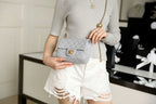 CHL - Mini Flap Bag With CHL - Ball On Strap Grey For Women Handbags, Shoulder And Crossbody Bags 6.7in/17LO AS1786