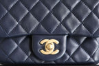 CHL - Mini Flap Bag With CHL - Ball On Strap Navy Blue For Women Handbags, Shoulder And Crossbody Bags 6.7in/17LO AS1786