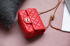 CHL - Mini Flap Bag With CHL - Ball On Strap Red For Women Handbags, Shoulder And Crossbody Bags 6.7in/17LO AS1786