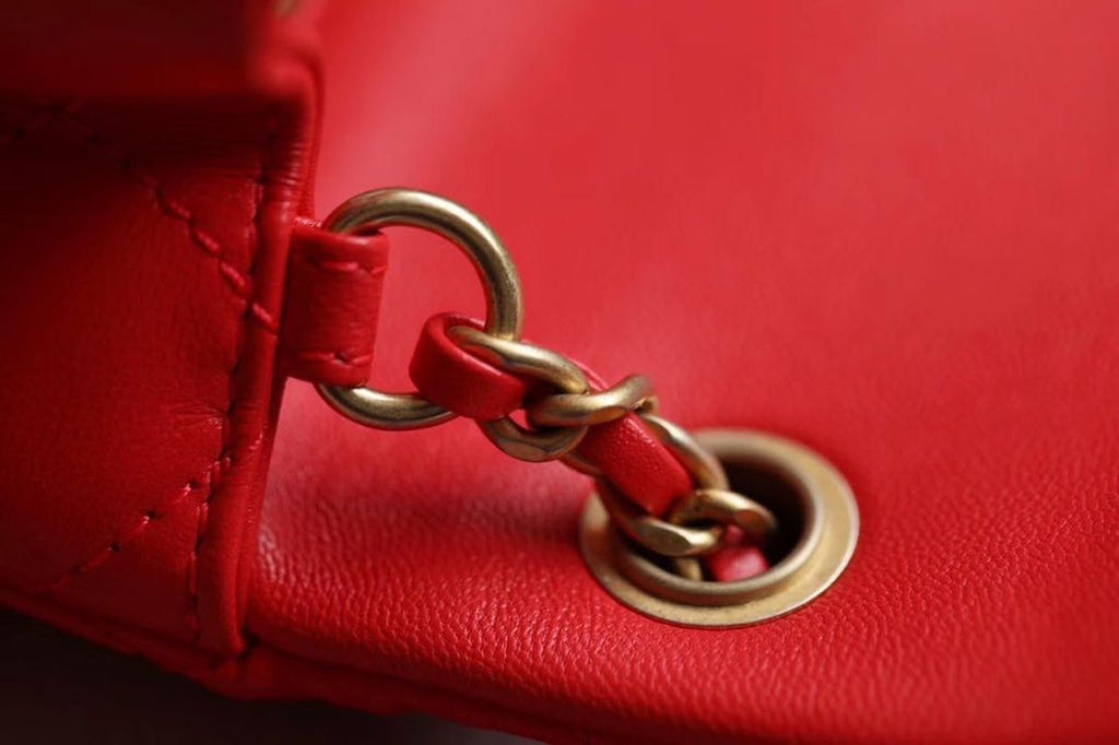 CHL - Mini Flap Bag With CHL - Ball On Strap Red For Women Handbags, Shoulder And Crossbody Bags 6.7in/17LO AS1786