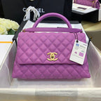 CHL - Large Flap Bag With Top Handle Purple For Women, Women’s Handbags, Shoulder And Crossbody Bags 11in/28LO A92991