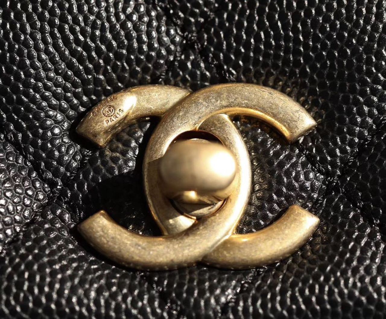 CHL -  Coco With Top Handle Bag Gold Toned Hardware Black For Women 9.4in/24LO