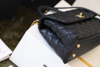 CHL -  Coco With Top Handle Bag Gold Toned Hardware Black For Women 9.4in/24LO