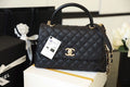 CHL - Large Flap Bag With Top Handle Black For Women, Women’s Handbags, Shoulder And Crossbody Bags 11in/28LO A92991
