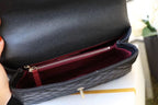 CHL - Large Flap Bag With Top Handle Black For Women, Women’s Handbags, Shoulder And Crossbody Bags 11in/28LO A92991