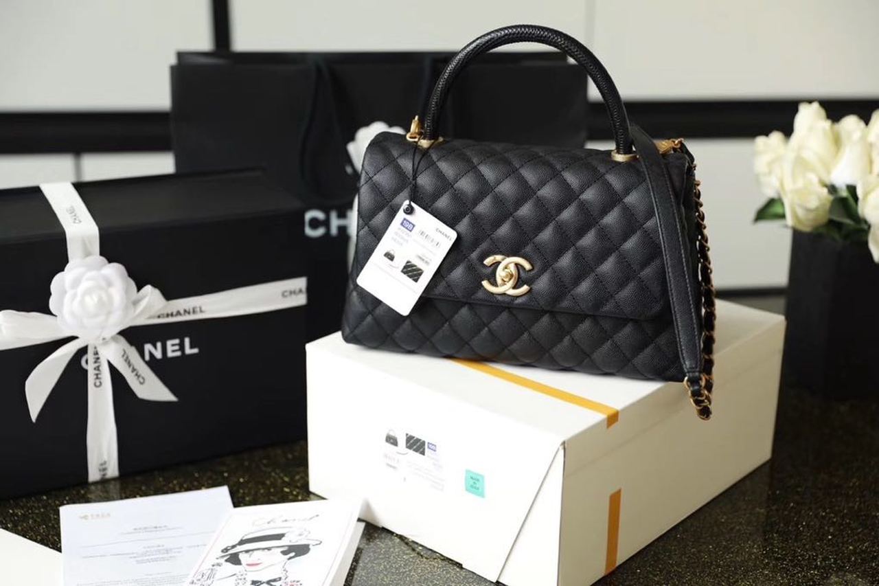 CHL - Handbag With Top Handle Black For Women 11in/28LO