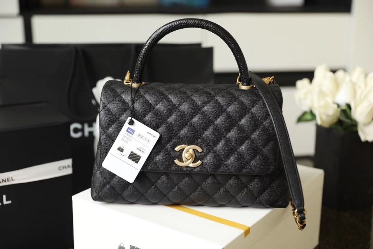 CHL - Handbag With Top Handle Black For Women 11in/28LO