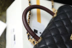 CHL - Medium Flap Bag With Top Handle Black For Women, Women’s Handbags, Shoulder And Crossbody Bags 9in/23LO A92990
