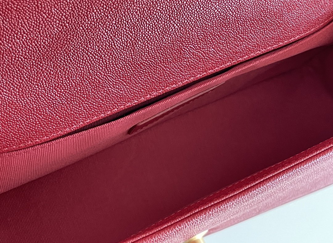 CHL - Medium Boy Handbag Red For Women 9.8in/25LO A67086